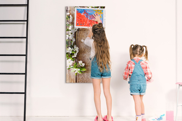 Memobord van glas met print inclusief neodymium magneten Creatief moodboard voor foto's en notities