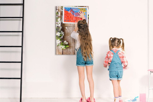 Memobord van glas met print inclusief neodymium magneten Creatief moodboard voor foto's en notities