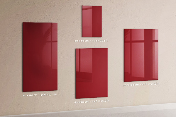 Memobord van glas met print inclusief neodymium magneten Stijlvol fotobord met planten