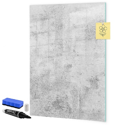 Memobord van glas met print inclusief neodymium magneten Modern prikbord voor notities en foto's