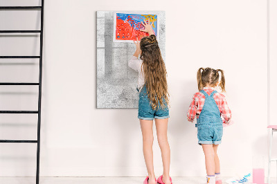 Memobord van glas met print inclusief neodymium magneten Modern prikbord voor notities en foto's