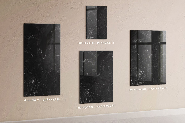 Decoratief glazen wandbord beschrijfbaar en magnetisch Reiswenslijst met inspiratie
