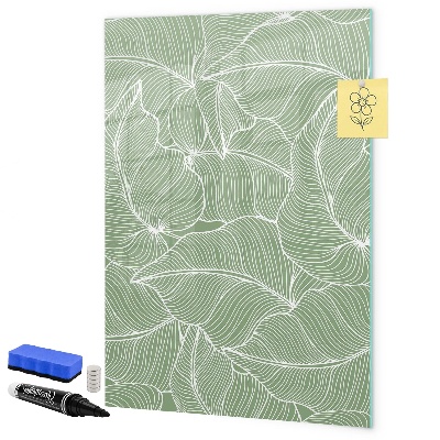 Memobord van glas met print inclusief neodymium magneten Een kleurrijk prikbord voor foto's en notities