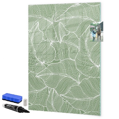 Memobord van glas met print inclusief neodymium magneten Een kleurrijk prikbord voor foto's en notities
