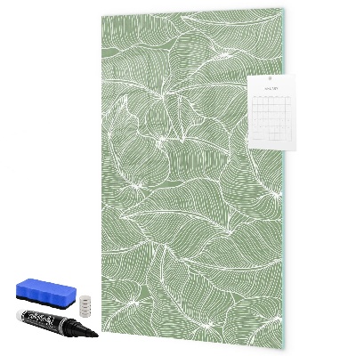 Memobord van glas met print inclusief neodymium magneten Een kleurrijk prikbord voor foto's en notities