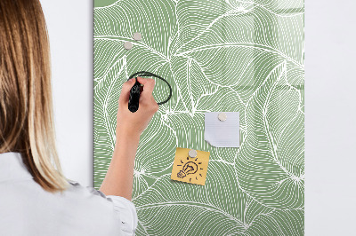Memobord van glas met print inclusief neodymium magneten Een kleurrijk prikbord voor foto's en notities