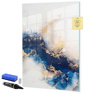 Memobord van glas met print inclusief neodymium magneten Een stijlvol bord voor notities en foto's