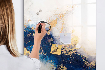 Memobord van glas met print inclusief neodymium magneten Een stijlvol bord voor notities en foto's