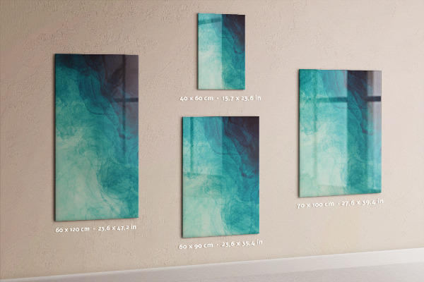 Memobord van glas met print inclusief neodymium magneten Visionboard voor levensdoelen