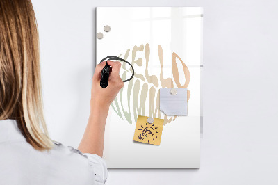 Memobord van glas met print inclusief neodymium magneten Een zomer vol herinneringen en plezier.