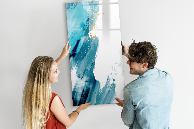 Memobord van glas met print inclusief neodymium magneten Een kleurrijk prikbord voor foto's en notities