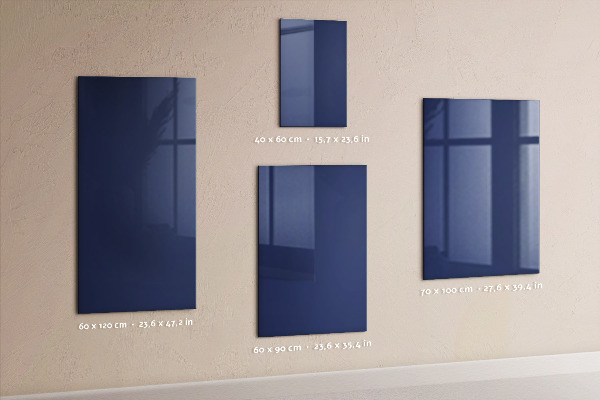 Decoratief glazen wandbord beschrijfbaar en magnetisch Maaltijdplanner voor de hele week