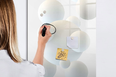 Memobord van glas met print inclusief neodymium magneten Een praktisch prikbord voor notities en foto's.