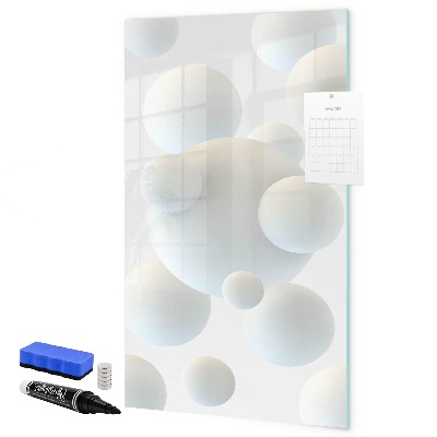 Memobord van glas met print inclusief neodymium magneten Een praktisch prikbord voor notities en foto's.