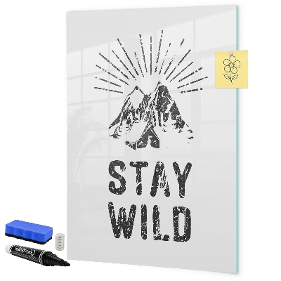 Memobord van glas met print inclusief neodymium magneten Een creatieve ruimte voor herinneringen en foto's