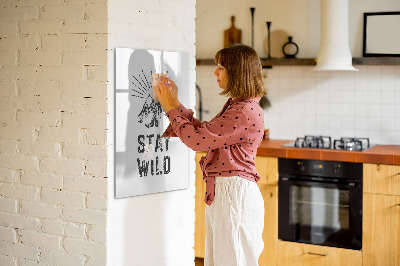 Memobord van glas met print inclusief neodymium magneten Een creatieve ruimte voor herinneringen en foto's
