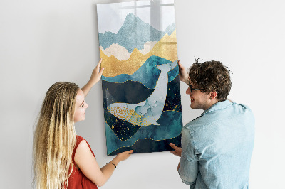 Memobord van glas met print inclusief neodymium magneten Creatief moodboard voor foto's en notities