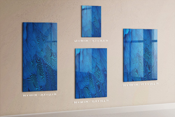 Memobord van glas met print inclusief neodymium magneten Creatief moodboard voor foto's en notities