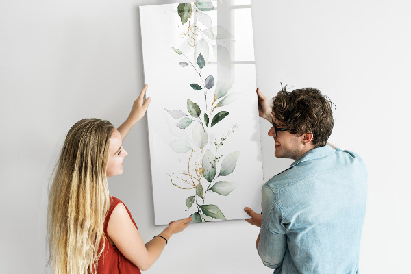 Decoratief glazen wandbord beschrijfbaar en magnetisch Stijlvol bord voor foto's en notities