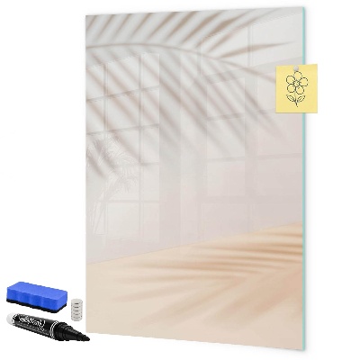 Memobord van glas met print inclusief neodymium magneten Notitie- en fotobord