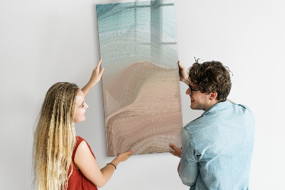 Memobord van glas met print inclusief neodymium magneten Een kleurrijk prikbord voor notities en foto's