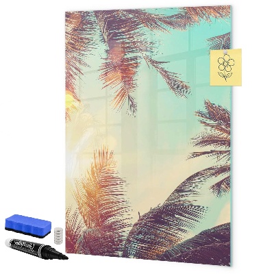 Memobord van glas met print inclusief neodymium magneten Creatief moodboard voor foto's en notities