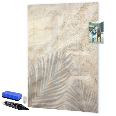 Decoratief glazen wandbord beschrijfbaar en magnetisch Fotobord met accessoires
