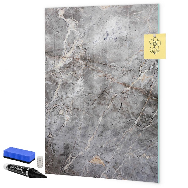 Memobord van glas met print inclusief neodymium magneten Memobord met magneten en foto's