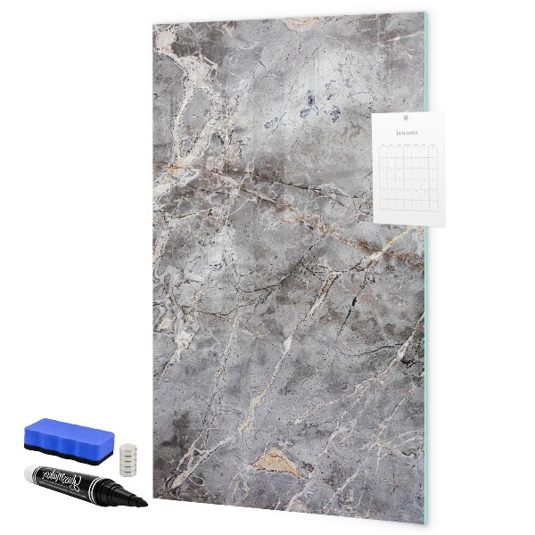 Memobord van glas met print inclusief neodymium magneten Memobord met magneten en foto's