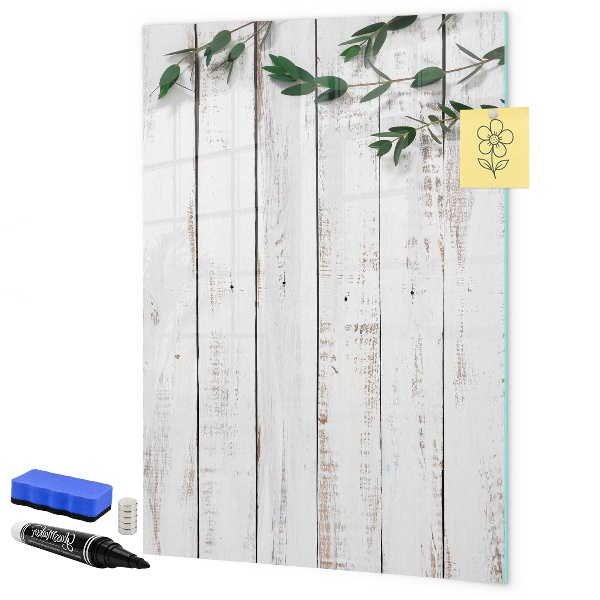 Memobord van glas met print inclusief neodymium magneten Een creatieve ruimte voor herinneringen en foto's