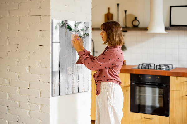 Memobord van glas met print inclusief neodymium magneten Een creatieve ruimte voor herinneringen en foto's