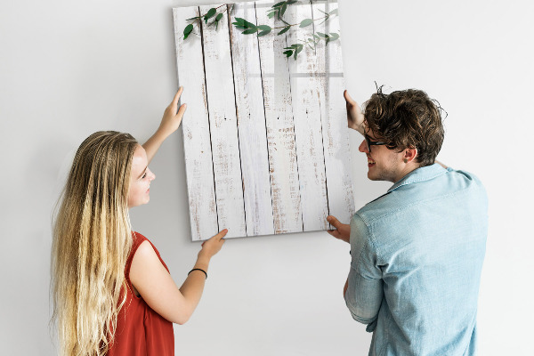 Memobord van glas met print inclusief neodymium magneten Een creatieve ruimte voor herinneringen en foto's