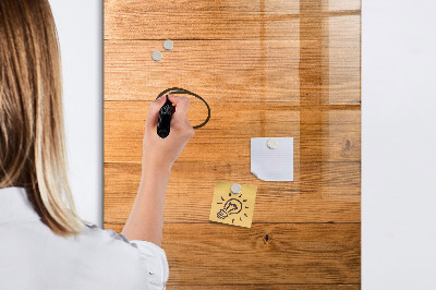 Memobord van glas met print inclusief neodymium magneten Een knusse plek voor herinneringen en foto's.