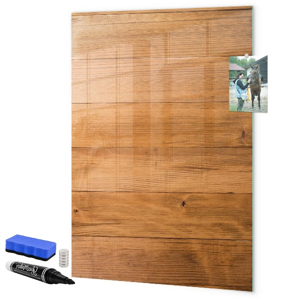 Memobord van glas met print inclusief neodymium magneten Een knusse plek voor herinneringen en foto's.