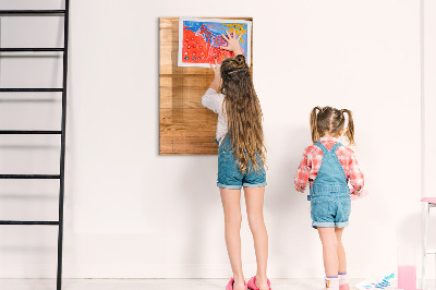 Memobord van glas met print inclusief neodymium magneten Een knusse plek voor herinneringen en foto's.