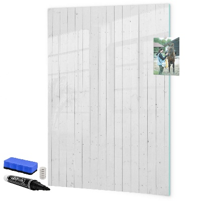 Decoratief glazen wandbord beschrijfbaar en magnetisch Bord voor foto's en notities