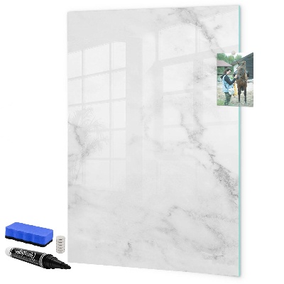 Decoratief glazen wandbord beschrijfbaar en magnetisch Magnetisch bord voor foto's en notities