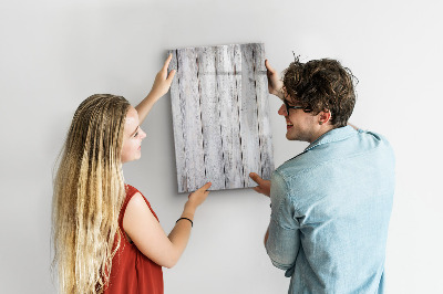 Decoratief glazen wandbord beschrijfbaar en magnetisch Een prikbord voor het ophangen van foto's en notities.