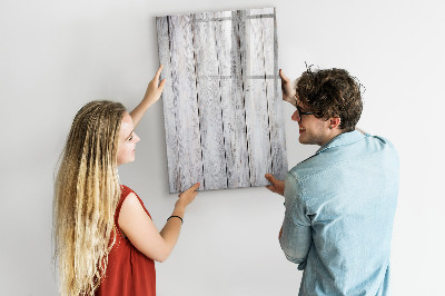 Decoratief glazen wandbord beschrijfbaar en magnetisch Een prikbord voor het ophangen van foto's en notities.