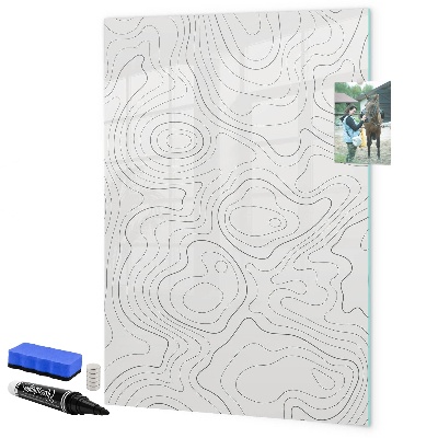 Memobord van glas met print inclusief neodymium magneten Een creatieve manier om je foto's te presenteren.