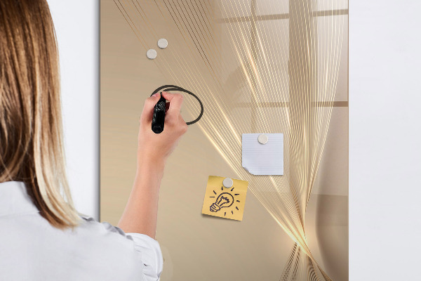 Decoratief glazen wandbord beschrijfbaar en magnetisch Modern fotodisplaybord