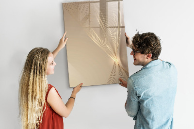 Decoratief glazen wandbord beschrijfbaar en magnetisch Modern fotodisplaybord