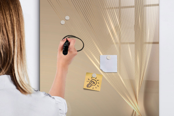 Decoratief glazen wandbord beschrijfbaar en magnetisch Modern fotodisplaybord