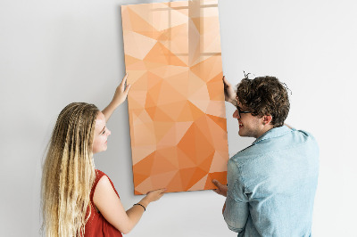 Memobord van glas met print inclusief neodymium magneten Een kleurrijk prikbord voor foto's en notities