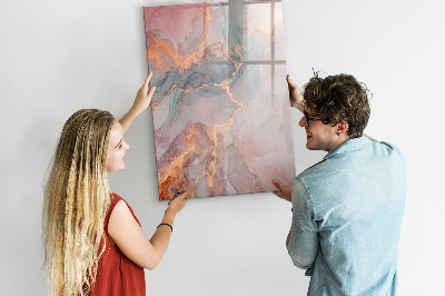 Memobord van glas met print inclusief neodymium magneten Een stijlvol bord voor notities en foto's