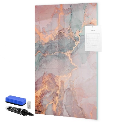 Memobord van glas met print inclusief neodymium magneten Een stijlvol bord voor notities en foto's