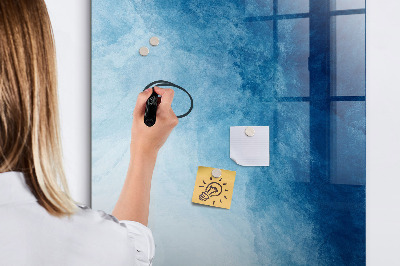 Memobord van glas met print inclusief neodymium magneten Magnetisch bord voor foto's en notities