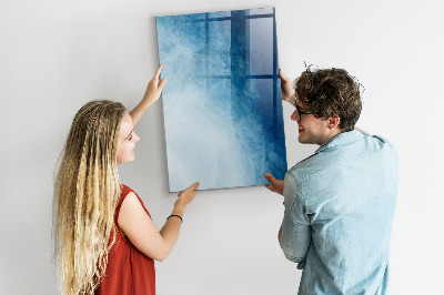 Memobord van glas met print inclusief neodymium magneten Magnetisch bord voor foto's en notities