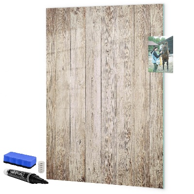 Decoratief glazen wandbord beschrijfbaar en magnetisch Foto-organizer aan de muur
