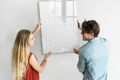 Memobord van glas met print inclusief neodymium magneten Een spiegel met een plek voor foto's